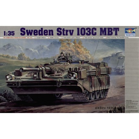 Maquette Strv 103C Char de bataille suédois