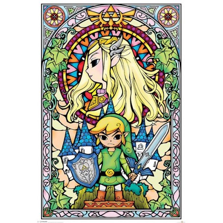  Legend of Zelda pack posters Stained Glass 61 x 91 cm (5)
