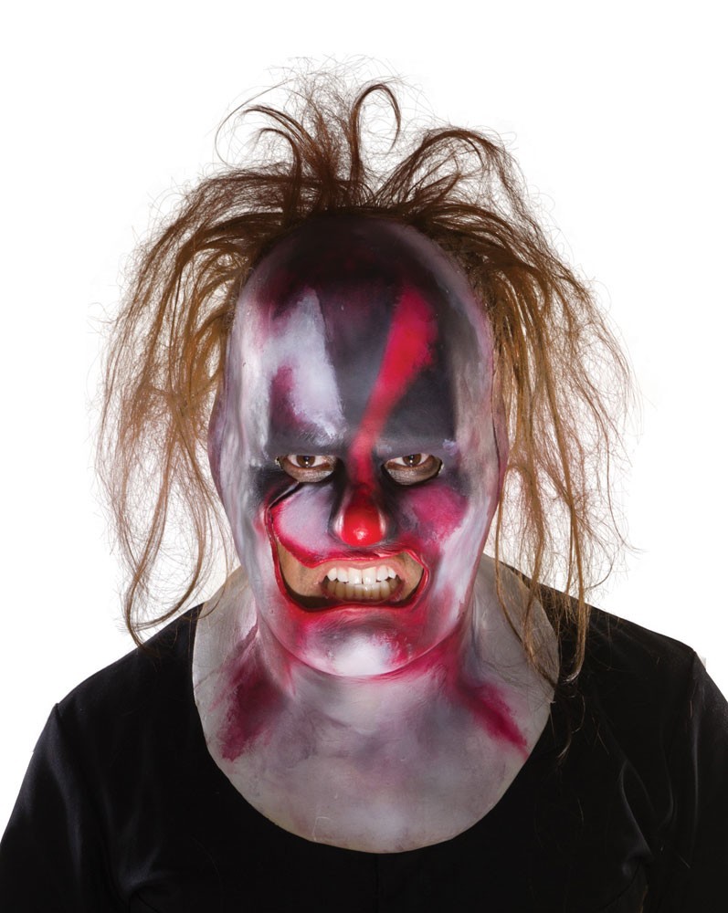 Déguisement et fun - Slipknot masque vinyle Clown with Hair--Rubies