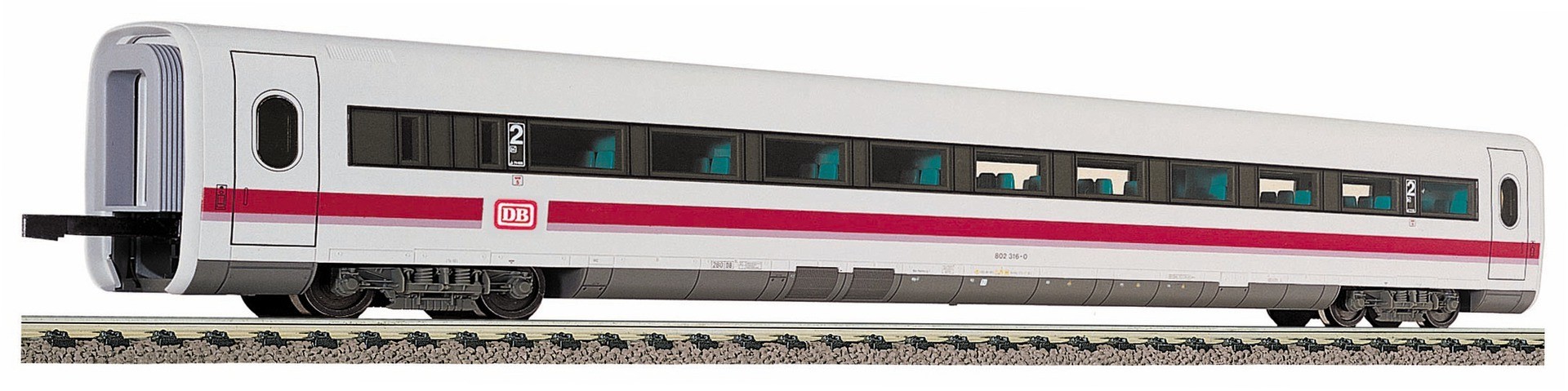 Trains miniatures : locomotives et autorail - 2nd class ICE 1 coach ty
