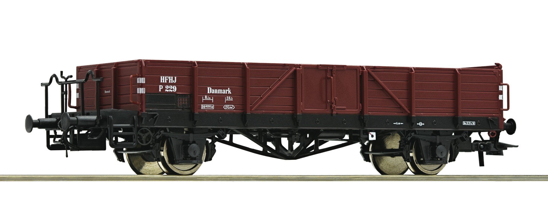 Trains miniatures : matériel remorqué - Gondola, DSB-H0-Roco-Fleischma
