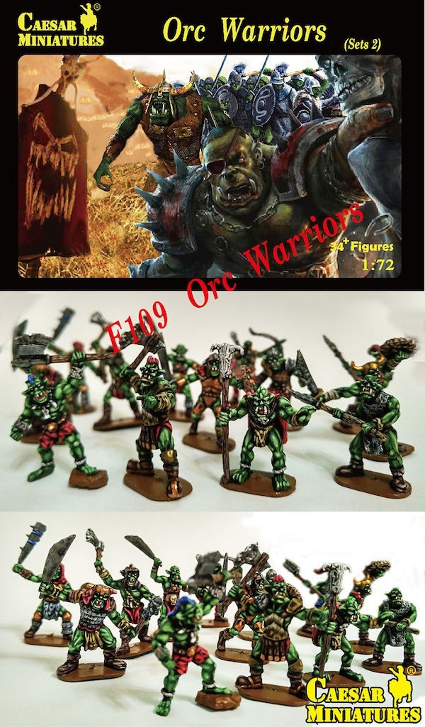 Figurines - Orc Warriors Set 2-1/72-Caesar Miniatures