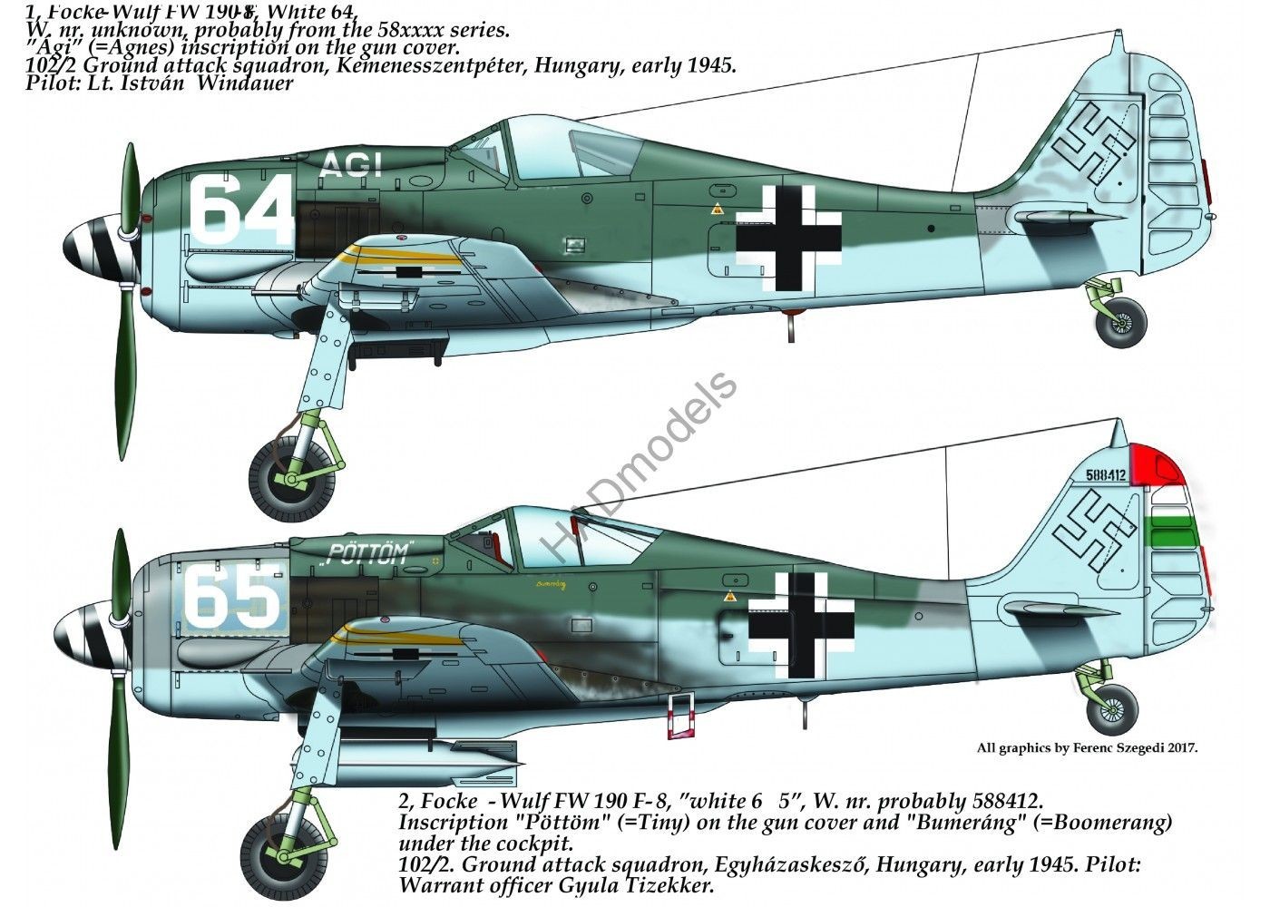 Accessoires - Décal Focke Wulf Fw 190 F-8-1/72-HAD Models