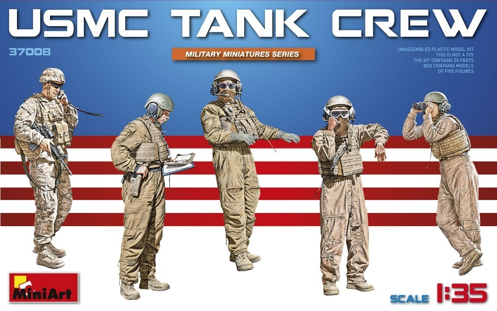 Figurines - USMC. TANK CREW- 1/35 -Mini Art