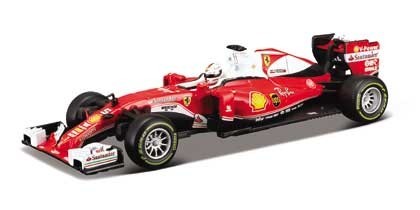 Miniature automobile - F1 SF16H Vettel avec casque-1/43-Burago