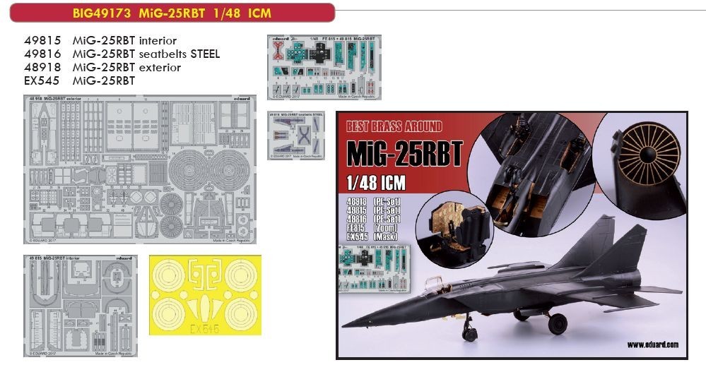 Accessoires - Mikoyan MiG-25RBT (conçu pour être utilisé avec des kits