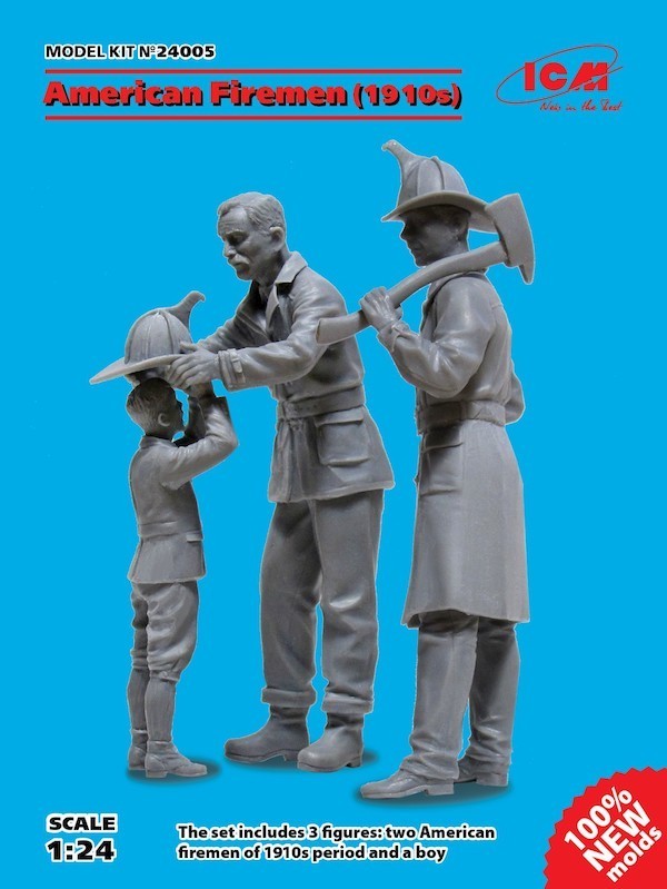 Figurines - Pompiers américains (1910) (2 chiffres) (100% nouveaux mou