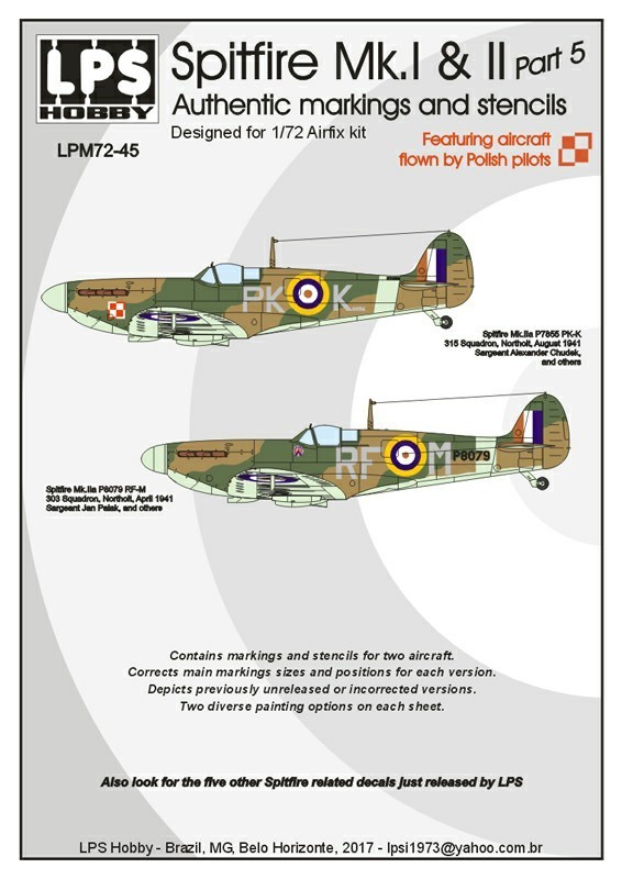 Accessoires - Décal Royal Air Force Supermarine Spitfire Mk.I / Mk.II 