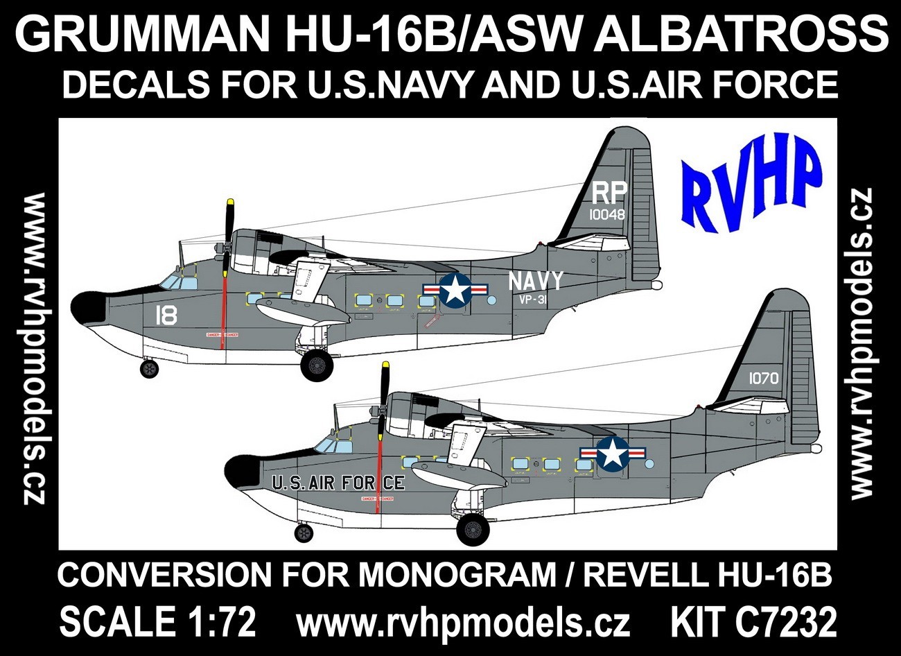 Accessoires - Grumman HU-16B Albatross ASW (USN + USAF) (conçu pour êt