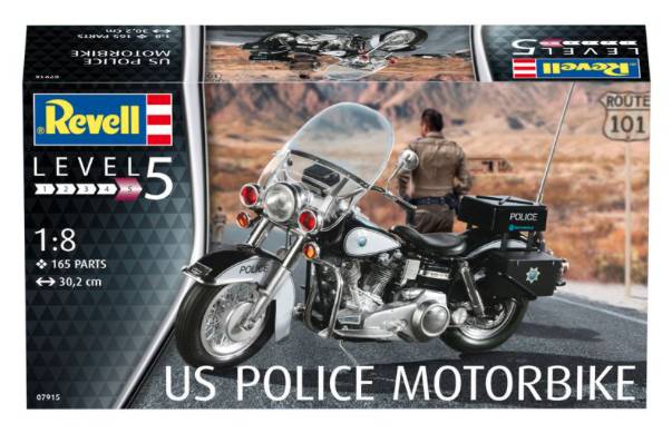 Maquette de moto - US Police moto. Un kit de construction de modèle de