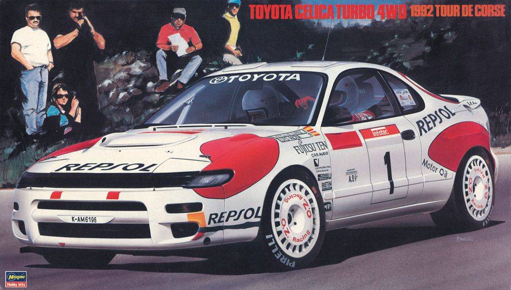 Maquette de voiture - Toyota Celica 4WD TURBO 1992 Tour de Corse- 1/24