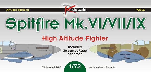 Accessoires - Décal Supermarine Spitfire Mk.VI / Mk.VII / Mk.IX High A