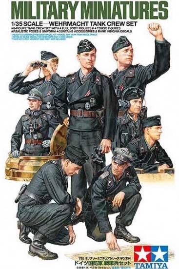 Figurines - Wehrmacht réservoir Crew Set La défense allemande de chars