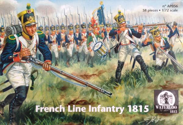 Figurines - Français Infanterie de Ligne 1815 x 58 pièces-1/72-Waterlo