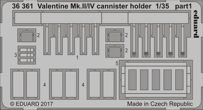 Accessoires - Porte-cartouche Valentine Mk.II / IV (conçu pour être ut