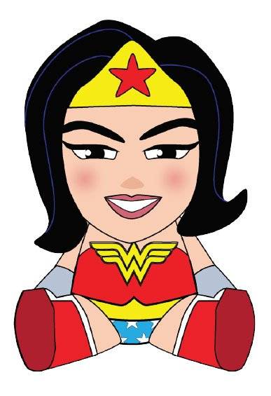 Peluches - DC Comics peluche Phunny Wonder Woman 15 cm--Kidrobot