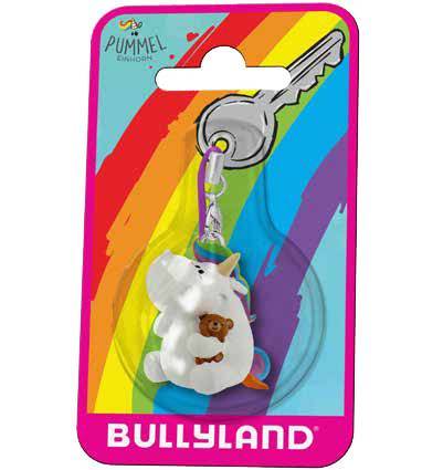 Porte-clés - Chubby Unicorn porte-clés Chubby Unicorn & Teddy 3 cm--Bu