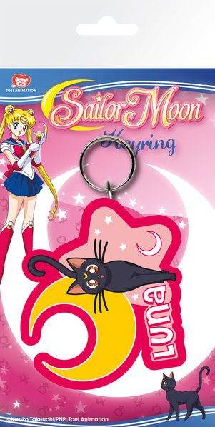 Porte-clés - Sailor Moon porte-clés caoutchouc Luna 7 cm--GYE