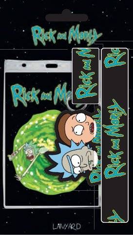 Porte-clés - Rick et Morty dragonne avec porte-clés caoutchouc Rick & 