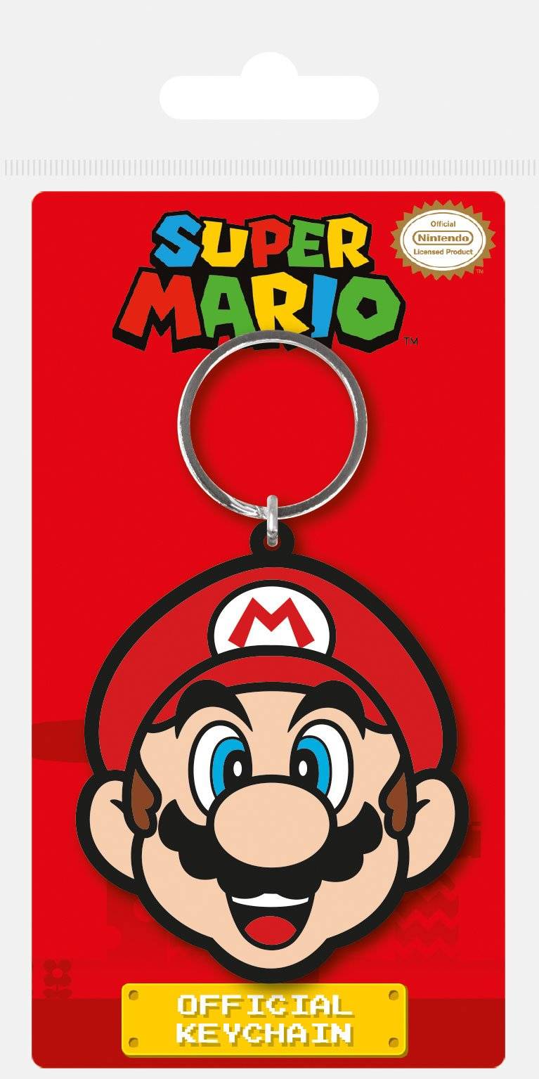 Porte-clés - Super Mario porte-clés caoutchouc Mario 6 cm--Pyramid Int