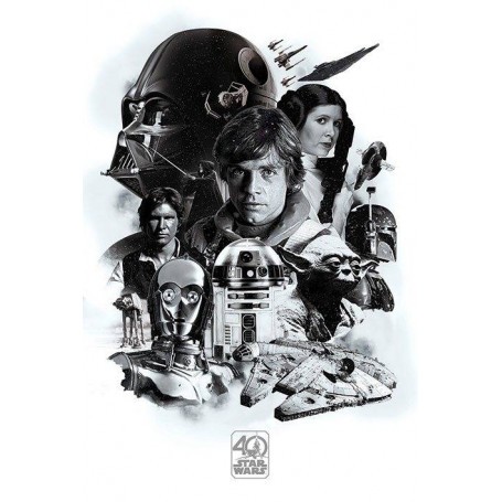 Star Wars pack posters 40th Anniversary (Montage) 61 x 91 cm (5)