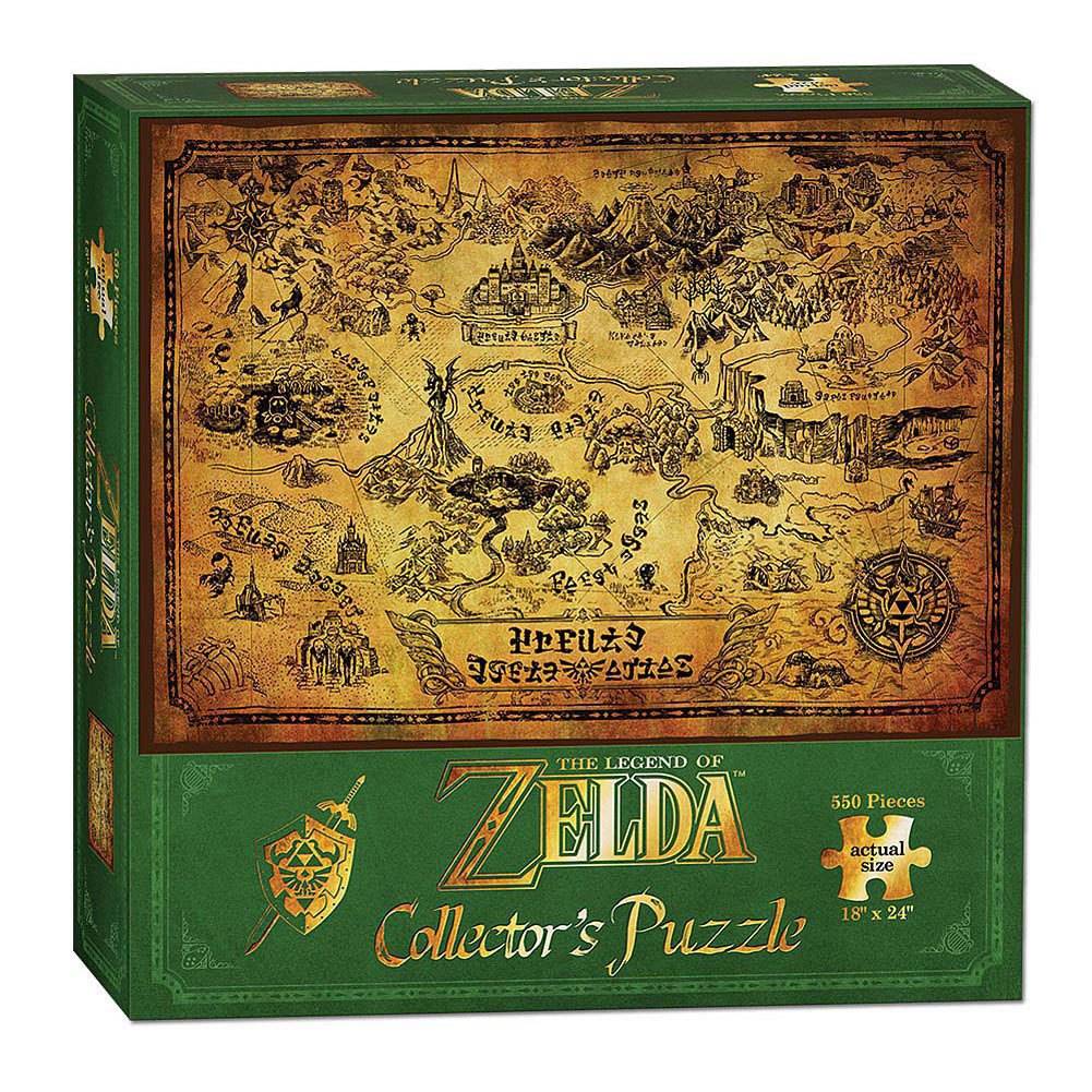 Puzzles - Puzzle Legend of Zelda Puzzle Hyrule Map--USAopoly