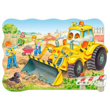  Bulldozer en action, puzzle 20 pièces maxi