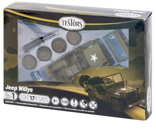 Maquette de voiture - Jeep Willys 1/32- 1/25 -Testors