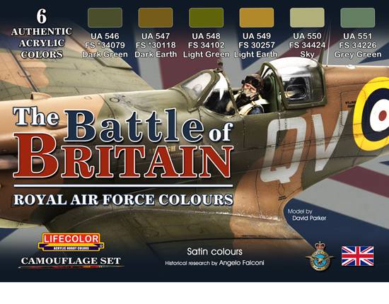 RC : peinture - Set Battle of Britain WWII--LIFECOLOR