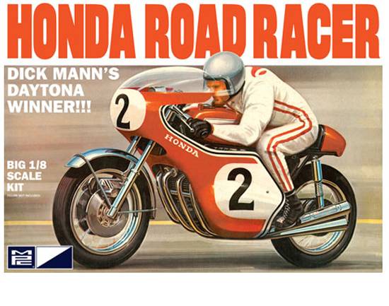 Maquette de moto - Honda 750 Dick Mann 1/8--MPC