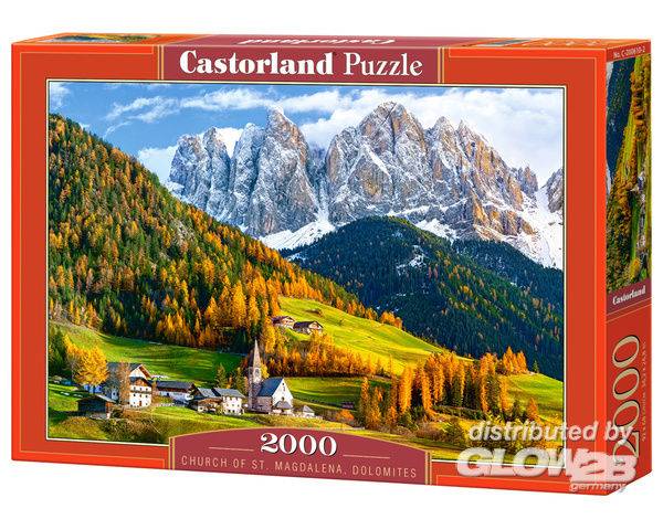 Puzzle - Puzzle Église de St.Magdalena, Dolomites, Puzzle 2000 parties