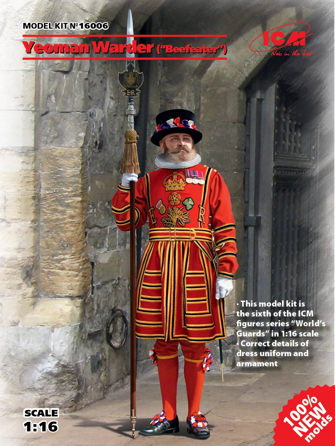 Figurines - Yeoman Warder Beefeater (100% nouveaux moules)- 1/16 -ICM