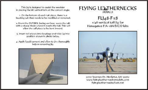 Outils pour maquettes - Jauge de queue verticale pour F / A-18A, F / A