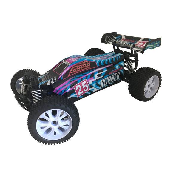 Buggy rc - VOITURE RUNNER BLEUE 1 / 10 4x4 BRUSHED RTR-1/10-RC System