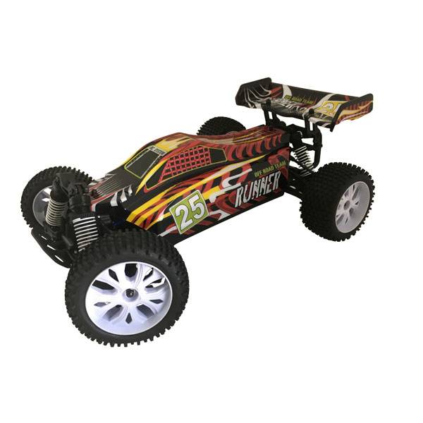 Buggy rc - VOITURE RUNNER ROUGE 1 / 10 4x4 BRUSHED RTR-1/10-RC System