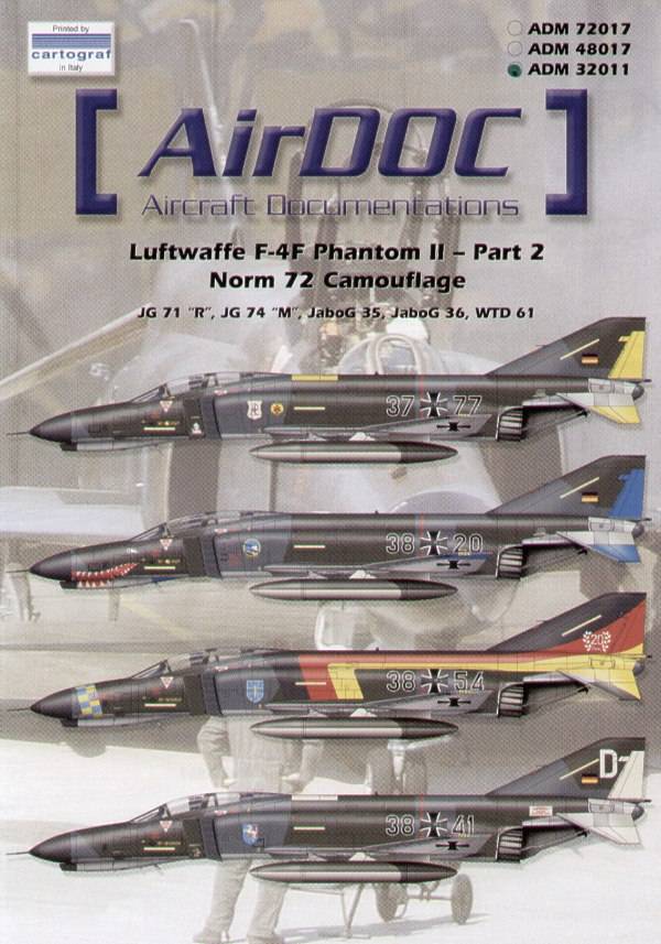 Accessoires - Décal McDonnell F-4F Phantoms Luftwaffe Partie 2 Norm 72