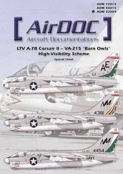 Accessoires - Décal Vought A-7B Corsair- 1/48 -Airdoc