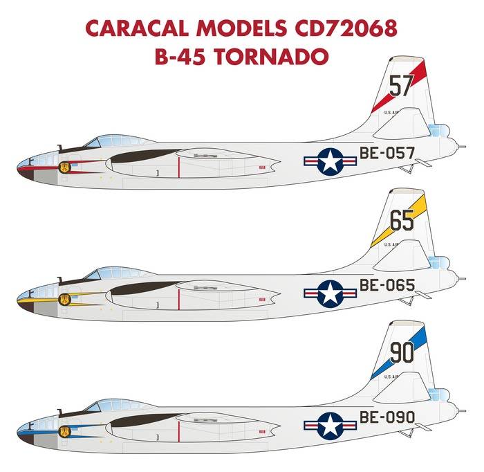 Accessoires - Décal Tornade B-45 nord-américaine-1/72-Caracal Models