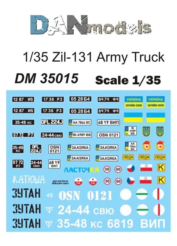 Accessoires - Camion de l'armée Zil-131- 1/35 -Dan Models