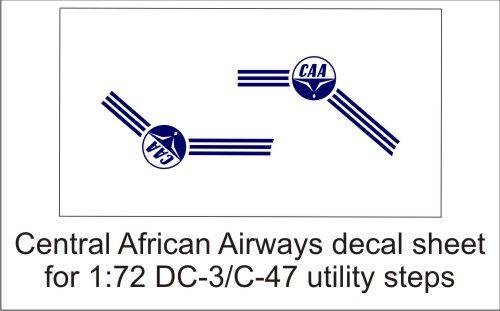 Accessoires - Décal Feuille de décalque de Central African Airways-1: 