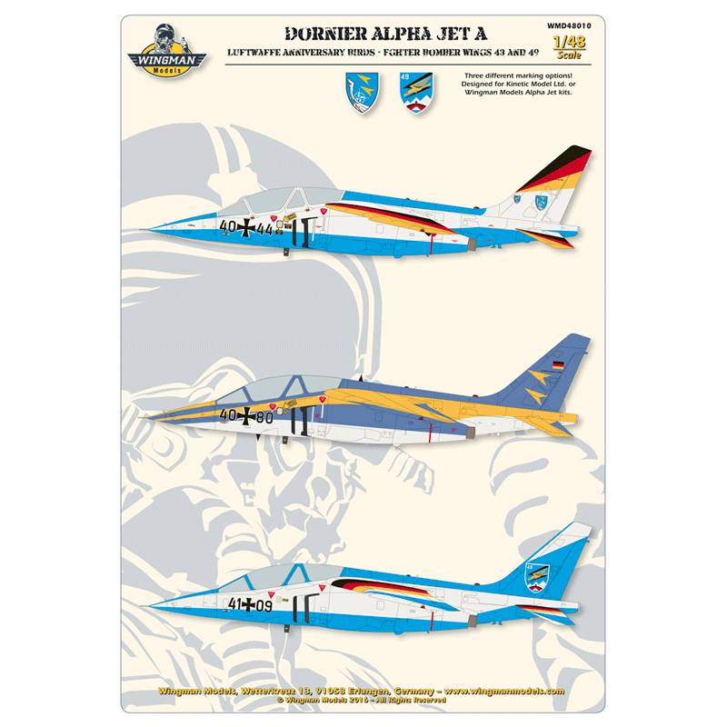 Accessoires - Décal Luftwaffe Dassault-Dornier Alpha Jet Birds Anniver