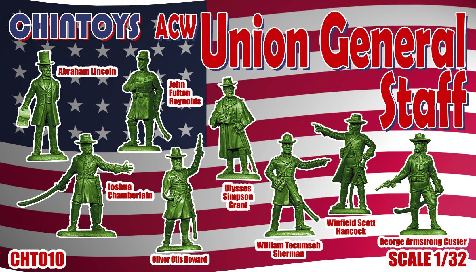 Figurines - ACW / Union de guerre civile américaine- 1/32-Chintoys