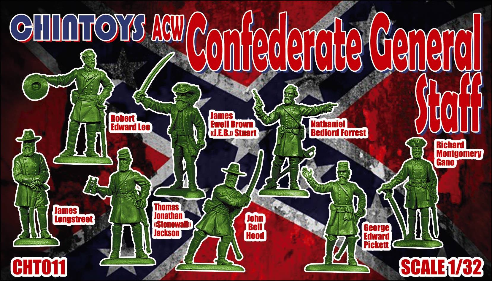 Figurines - ACW / Confédération américaine de la guerre civile- 1/32-C