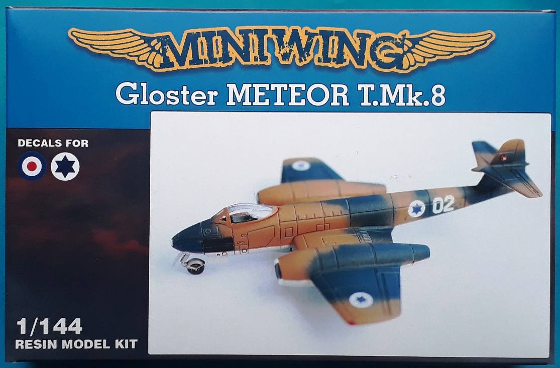 Maquette d'avion - Gloster Meteor F.8 avec décalcomanies pour IAF 02 1