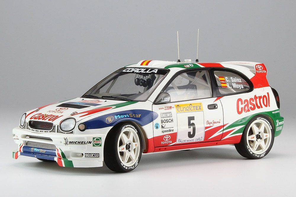 Maquette de voiture - Gagnant du rallye Monte-Carlo de la Toyota Corol