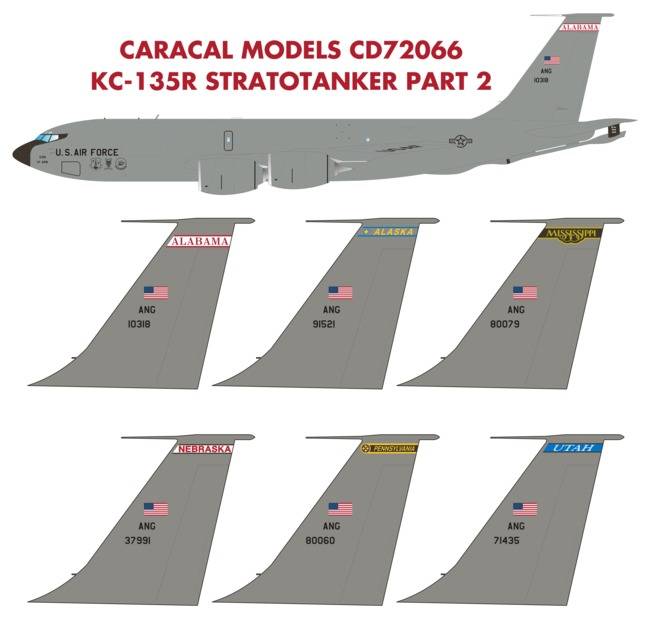 Accessoires - Décal Boeing USAF KC-135R Stratotanker-1/72-Caracal Mode