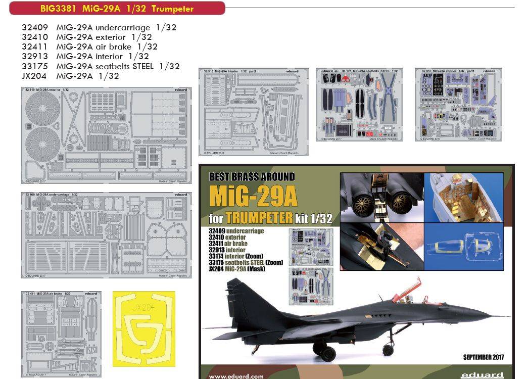 Accessoires - Mikoyan MiG-29A Fulcrum (conçu pour être utilisé avec le