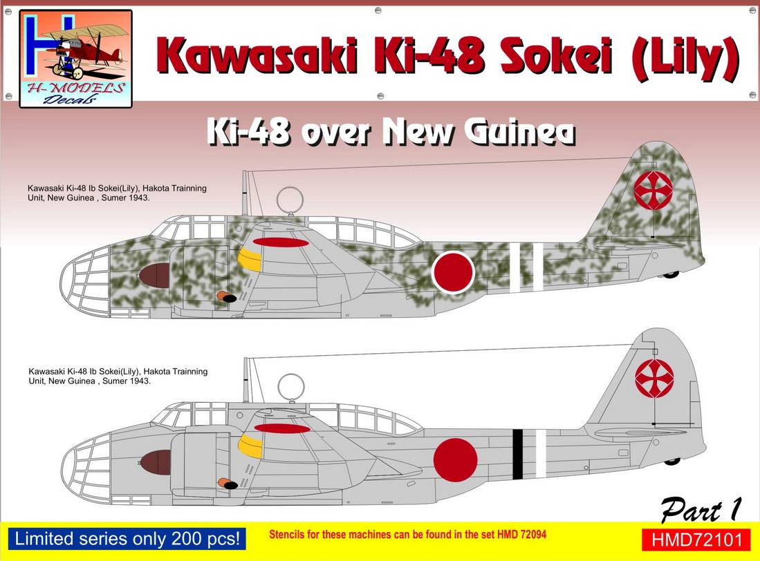 Accessoires - Décal Kawasaki Ki-48-II sur la Nouvelle-Guinée, Pt.1-1/7