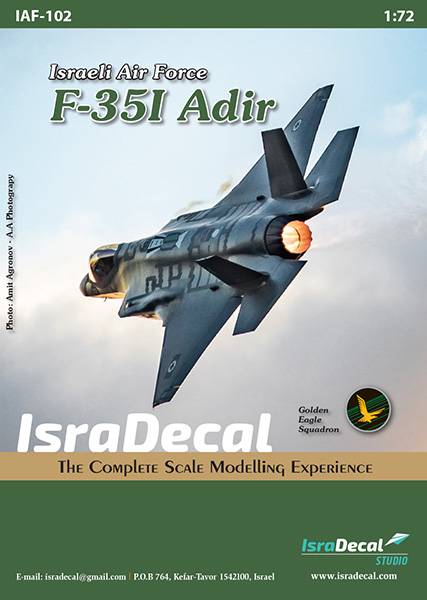 Accessoires - Décal IAF Lockheed-Martin F-35I Adir-1/72-IsraDecal Stud