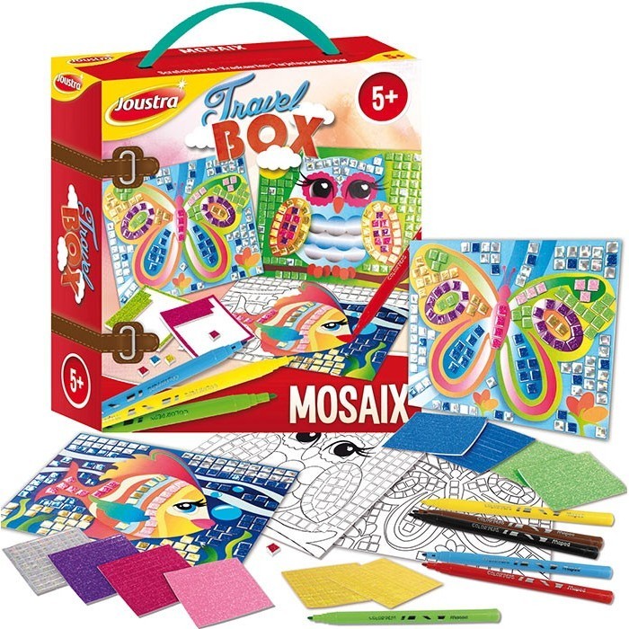 Loisirs créatifs - TRAVEL BOX - MOSAIX--Joustra